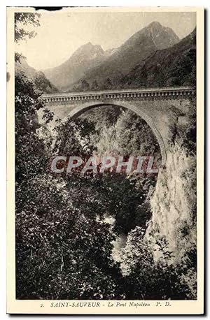 Seller image for Carte Postale Ancienne Saint Sauveur Le Pont Napoleon for sale by CPAPHIL