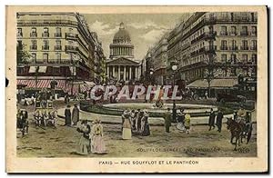 Bild des Verkufers fr Carte Postale Ancienne Paris Rue Soufflot et le Pantheon zum Verkauf von CPAPHIL