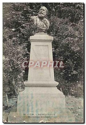 Bild des Verkufers fr Carte Postale Ancienne Saint Cloud Monument Gounod zum Verkauf von CPAPHIL