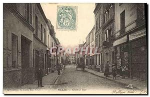 Carte Postale Ancienne Saint Leu Grande Rue