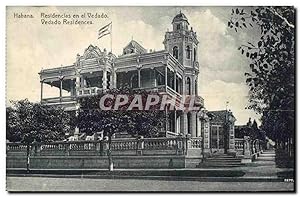 Carte Postale Ancienne Habana Residencias en el Vedado Vedado Residences Cuba