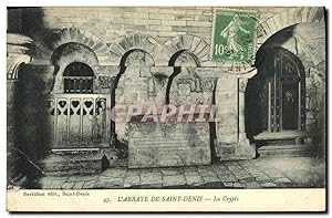 Carte Postale Ancienne Abbaye De Saint Denis La Crypte