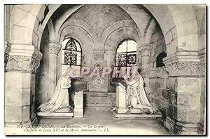 Image du vendeur pour Carte Postale Ancienne Saint Denis La Basiliique La Crypte Chapelle de Louis XVI et de Marie Antoinette mis en vente par CPAPHIL