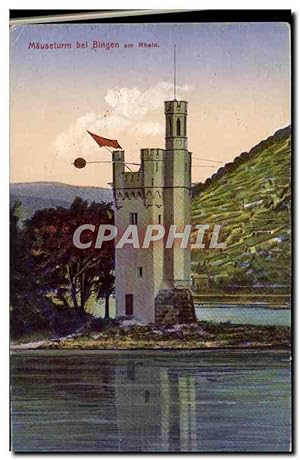 Carte Postale Ancienne Mauseturm bel Bingen am Rhein