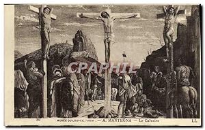 Bild des Verkufers fr Carte Postale Ancienne Musee du Louvre Paris A Mantegna La Calvaire zum Verkauf von CPAPHIL