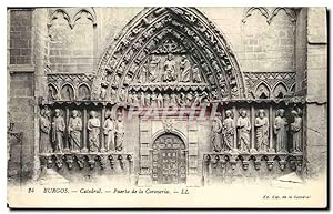 Carte Postale Ancienne Burgos Catedral Puerta de la Coroneria