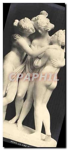 Bild des Verkufers fr Carte Postale Ancienne Roma Le tre Grazie di Canova zum Verkauf von CPAPHIL