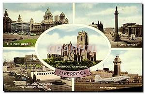 Carte Postale Ancienne Liverpool Cathedral Liverpool