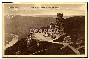 Seller image for Carte Postale Ancienne Hohensyburg Kaiser Willhelm Denkmal mit Blick in's Ruhrtal for sale by CPAPHIL