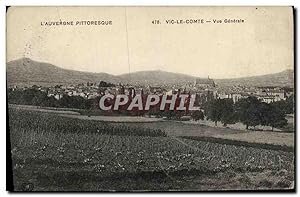 Carte Postale Ancienne L'Auvergne Vic Le Comte