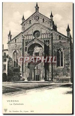 Carte Postale Ancienne Verona La Cattedrale