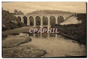 Carte Postale Ancienne La Semois La Belgique Pittoresque Viaduc du chemin de fer a Conques Herbeu...