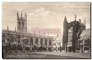 Carte Postale Ancienne Oxford Magdalen College Quad