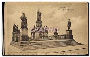 Carte Postale Ancienne Worms Luther Denkmal