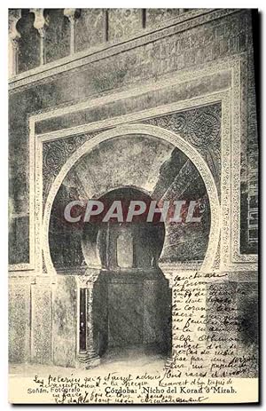 Image du vendeur pour Carte Postale Ancienne Cordoba Nicho del Koran o Mirab mis en vente par CPAPHIL