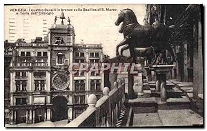 Immagine del venditore per Carte Postale Ancienne Venezia i quattro Cavalli in bronzo sulla Basilica di S Marco e Torre dell Orologio venduto da CPAPHIL