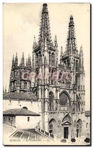 Carte Postale Ancienne Burgos La Cathédrale