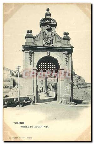 Carte Postale Ancienne Toledo Puerta De Alcantara