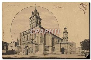 Bild des Verkufers fr Carte Postale Ancienne Bordeaux Eglise St Seurin zum Verkauf von CPAPHIL