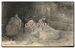 Image du vendeur pour Carte Postale Ancienne Rocamadour Groupe des Apotres Grotte de l'agonie mis en vente par CPAPHIL