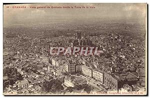 Imagen del vendedor de Carte Postale Ancienne Granada Vista Gnral de Granada desde la Torre de la Vela a la venta por CPAPHIL