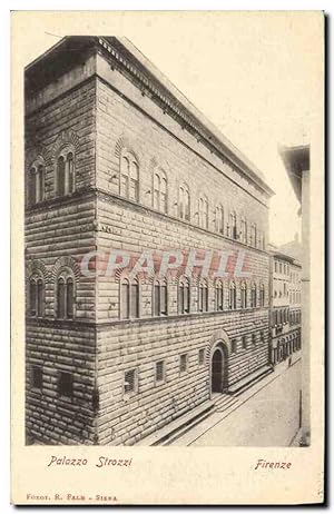 Carte Postale Ancienne Palazzo Strozzi Firenze