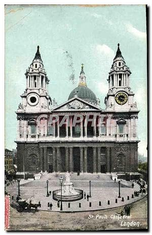 Bild des Verkufers fr Carte Postale Ancienne St Pauls Cathedral London zum Verkauf von CPAPHIL