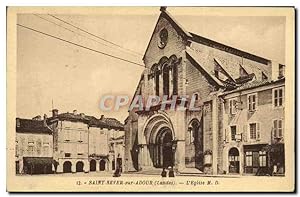 Carte Postale Ancienne Saint Sever sur Adour L'Eglise M D