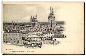 Carte Postale Ancienne Burgos La Catedral Desde El Castillo