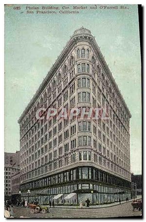 Carte Postale Ancienne Phelan Building Cor Market and O'Farrell Sta San Francisco California