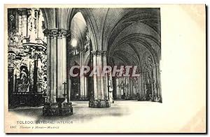 Carte Postale Ancienne Toledo Catedral interior