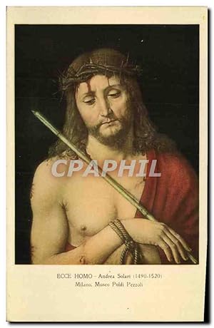 Imagen del vendedor de Carte Postale Ancienne Ecce Homo Andrea Solari 1490 1520 Milano Musee Poldi Pezzoli a la venta por CPAPHIL