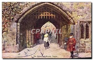 Seller image for Carte Postale Ancienne The Gateway Bloody Tower London for sale by CPAPHIL