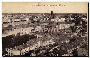 Carte Postale Ancienne Toulouse vue Panoramique
