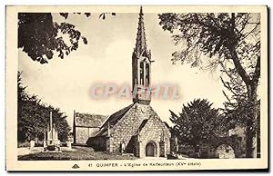 Carte Postale Ancienne Quimper L'Eglise de Kerfeunteun