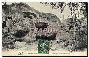 Carte Postale Ancienne forêt Fontainebleau La roche qui pleure Franchard