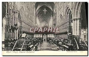 Carte Postale Ancienne Choir Chester Cathedral