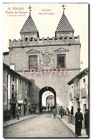 Carte Postale Ancienne Toledo Puerta de Visagra