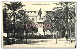 Carte Postale Ancienne Sevilla Plaza de Gavidia