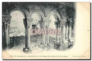 Carte Postale Ancienne Salamanca Claustro de Las Ruinas de la Escuela de la Vega