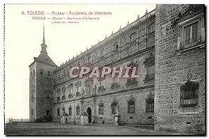 Carte Postale Ancienne Toledo Alcazar Academie d'Infanterie Militaria