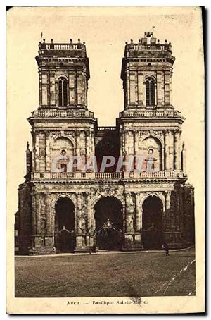 Bild des Verkufers fr Carte Postale Ancienne Auch Basllique Sainte Marie Porte Sud zum Verkauf von CPAPHIL