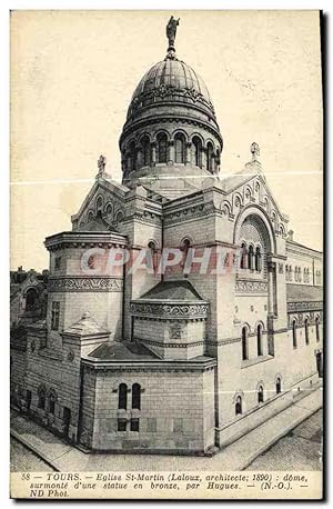 Bild des Verkufers fr Carte Postale Ancienne Tours Eglise St Martin zum Verkauf von CPAPHIL