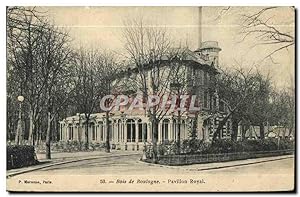 Carte Postale Ancienne Le Bois de Boulogne Pavillon Royal
