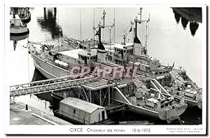 Bild des Verkufers fr Carte Postale Moderne Bateau Guerre Circe Chasseur de Mines 1973 zum Verkauf von CPAPHIL