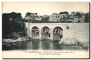 Carte Postale Ancienne Marseille Pont de la Fausse Monnaie