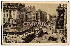 Carte Postale Ancienne Marseille La Canebiere Tramway