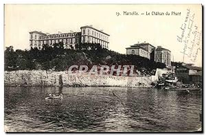 Carte Postale Ancienne Marseille La Château du Pharo Bateau