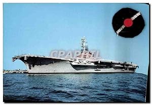 Carte Postale Moderne Bateau Porte avions Foch Etendard Alize Avions