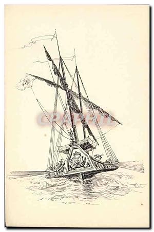 Carte Postale Ancienne Bateau Trireme